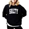 thumbnail image 3 of Salty Sweatshirt for Women, Teens & Girls Distressed Summer Beach Pullover Sweater Black Sweatshirt Adult Medium, 3 of 4