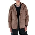 thumbnail image 2 of Ailaofu Women's Lightweight Puffer Jacket with Hood Pockets Quilted Padded Button Winter Coat, 2 of 7
