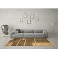 thumbnail image 3 of Ahgly Company Indoor Rectangle Abstract Brown Contemporary Area Rugs, 7' x 9', 3 of 4