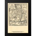 thumbnail image 2 of Northrup 18x24 Black Modern Framed Museum Art Print Titled - Rome Adairsville Georgia Vicinity Battles - Northrup 1864, 2 of 5
