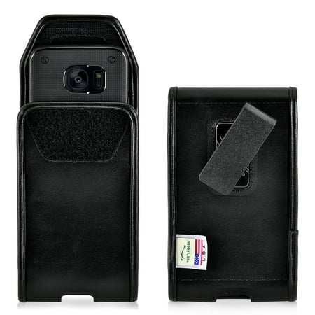 - Samsung Galaxy S7 Edge Basic Holster Belt Clip Case Pouch Turtleback, in Leather and Nylon - Made in USA
