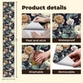 thumbnail image 5 of Peel and Stick Wallpaper Elegant Floral Bouquet Roses Orchids Butterflies Dark Wall Mural 17.7in x 9.8ft Self Adhesive Removable Wall Paper Renter Friendly Wallpaper for Nursery Bedroom Cabinets, 5 of 8