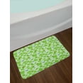 thumbnail image 2 of Leaves Bath Mat, Natural Green Environment with Fresh Leaves Ladybugs and Dragonflies Print, Plush Bathroom Decor Mat with Non Slip Backing, 29.5" X 17.5", Green Multicolor, by Ambesonne, 2 of 2