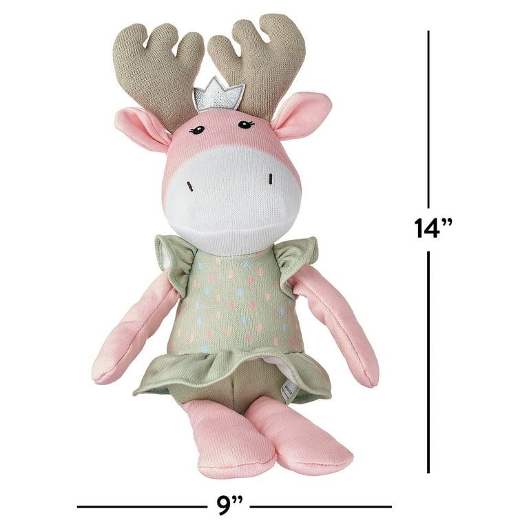 Pink moose sales stuffed animal
