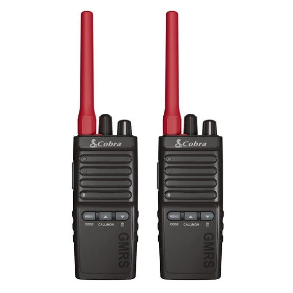 Cobra TrailBlazer 500 GMRS Handheld Radios, 2-Pack – Rugged, Long-Range Walkie Talkies with Swivel Holster, IP54 Weather Resistance & GMRS Repeater Compatibility