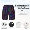 thumbnail image 3 of Haiem Chemistry Science Mens Swim Trunks with Compression Liner 2 in 1 Swimming Shorts Stretch Swimwear Quick Dry,Board Shorts-XX-Large, 3 of 9