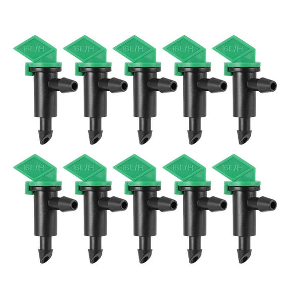 Flag Dripper 4 GPH 16L/H Emitter Sprinkler for Garden Lawn Drip Irrigation Connect 4/7mm Hose Plastic 25pcs
