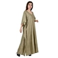 thumbnail image 3 of Women's Kafatan Maxi Summer Caftan Outfit Casual Dress Cover Ups Cotton Silk, Women Kaftans Dresses, S-3XL, Regular to Plus Size, 3 of 5