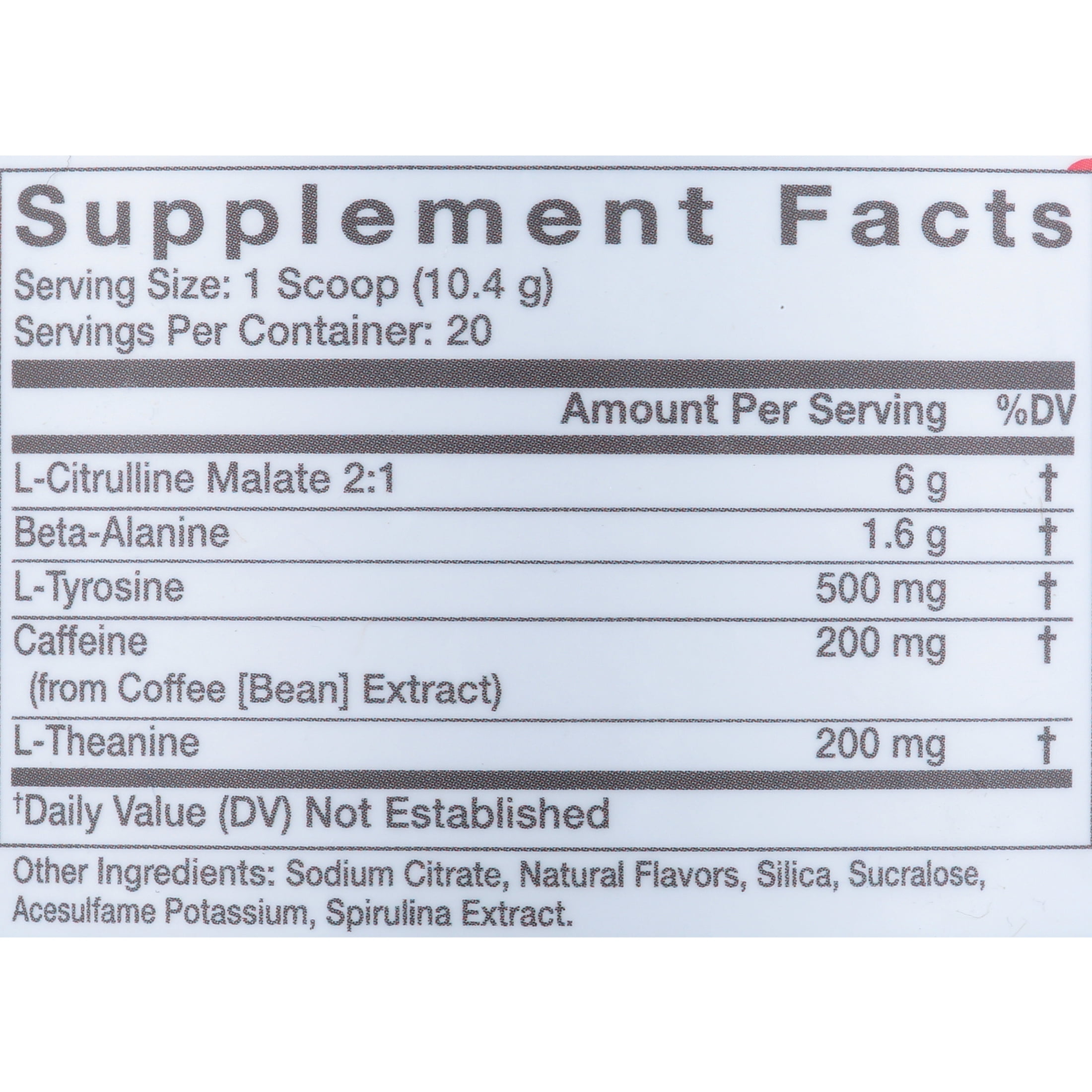 Alani Nu Pre-Workout Powder, Blue Slush, 20 Servings, 200mg Caffeine