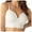 White, variant on XFHLMJFF Bras for Women Seamless Bralette Support Lift Solid Color Wirefree No Underwire Everyday Bra