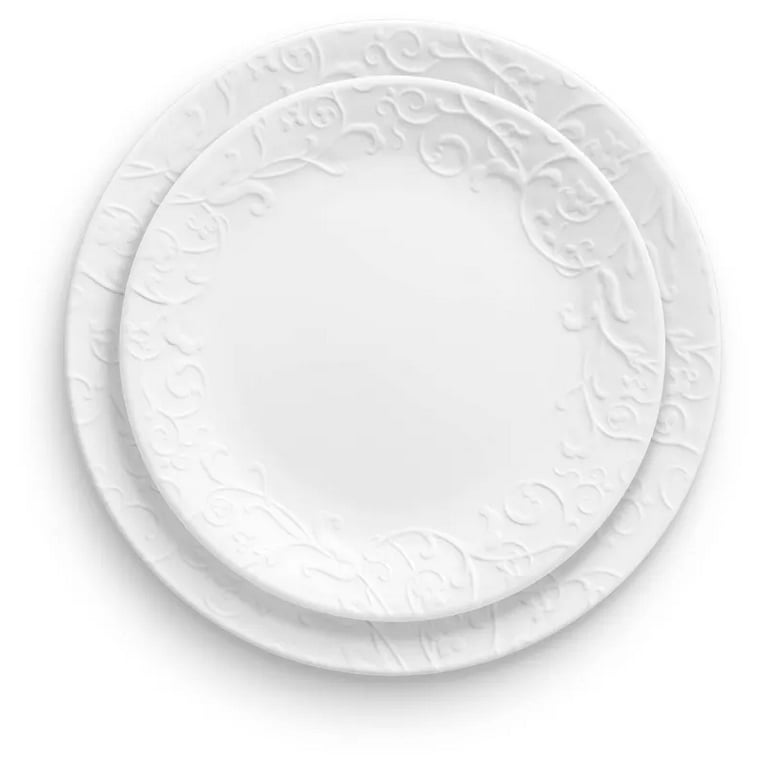 Corelle 18Pc Vitrelle Embossed Bella Faenza: Elegant Dining 3 Corelle 18Pc Vitrelle Embossed Bella Faenza: Elegant Dining
