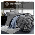 thumbnail image 2 of Luxurious Oversized California King Goose Down Comforter, 108 X 98 inches, UNIQUE Gray Pinch Pleat, 600 Thread Count, 100% Egyptian Cotton Cover, 80 Oz Fill Weight, 750 Fill Power, 2 of 7