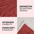 thumbnail image 4 of Superior Nuuk Fleece Reversible Lattice Blanket, Throw XL, Poppy Red, 4 of 7