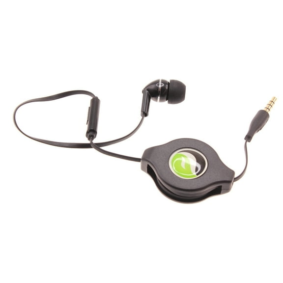 Retractable Mono Earphone for OnePlus Nord N200 5G/N20 5G/N100/N10 5G Phones - Headphone 3.5mm w Mic Headset Handsfree Earbud Earpiece for Nord N200 5G/N20 5G/N100/N10 5G Models