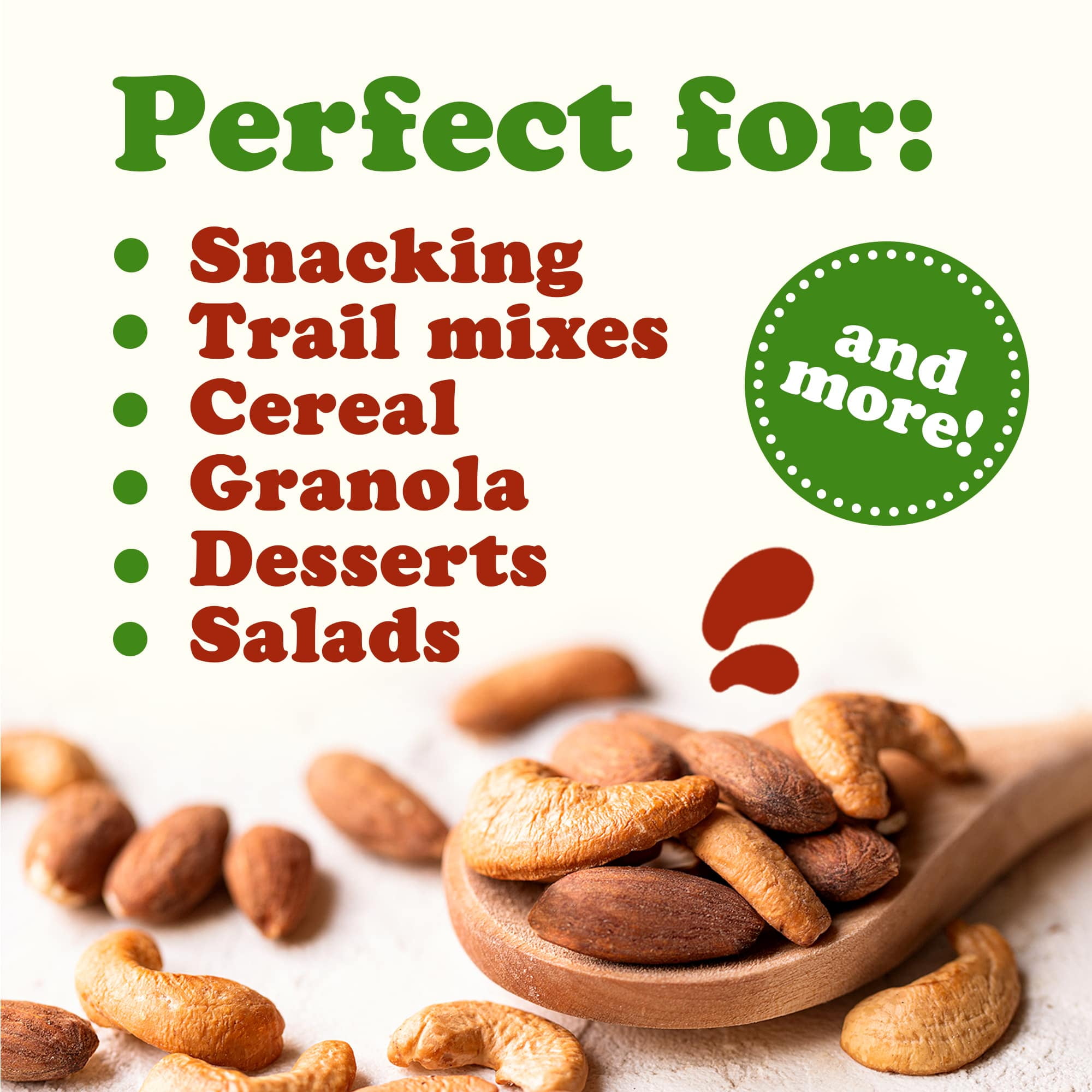 Organic Dry Roasted Almonds and Cashews Mix, 1 Pound – Unsalted Oven Roasted Nuts, Non-GMO, Protein Rich Trail Mix, Healthy Vegan Snack, No Oil Added, Kosher Blend, Bulk