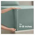 thumbnail image 4 of Full Size Sheet Sets - 4 Piece Full Size Sheets, Deep Pocket, Hotel Luxury, Extra Soft, Breathable and Cooling, Sage Green Sheets for Full Size Mattress, 4 of 9