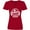 Red, variant on Inktastic Senior Class of 2026 in White with Graduation Cap Women's V-Neck T-Shirt