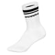 thumbnail image 2 of HUDDLE Calcetines Unisex, pack de 6 – Doble raya, logo, crew, calcetines deportivos, color liso Blanco 39-42, 2 of 3