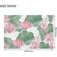 thumbnail image 3 of GZHJMY Lotus Waterlily Bathroom Rug Rectangular Bath Mat Non Slip Bath Rugs Absorbent Shaggy Bathmats for Sink Shower 16" x 24", 3 of 7