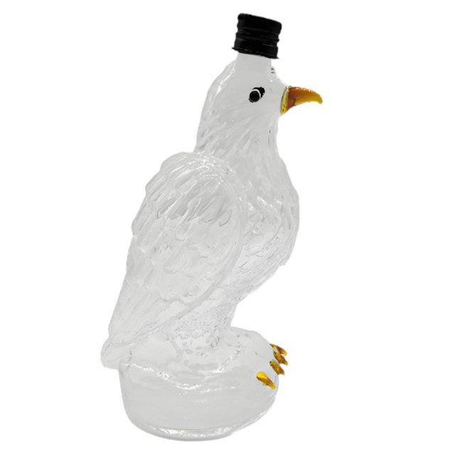 Lipstore Carafe à Whisky 150ml Transparente Cadeau d'Anniversaire pour Champagne Base Ronde