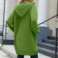 thumbnail image 3 of Pounoo Long Hoodies Coats for Women Full Zip Up Pullover Sweatshirts Jacket with Pockets Fall Winter Fashion Clothes Gift, 3 of 8