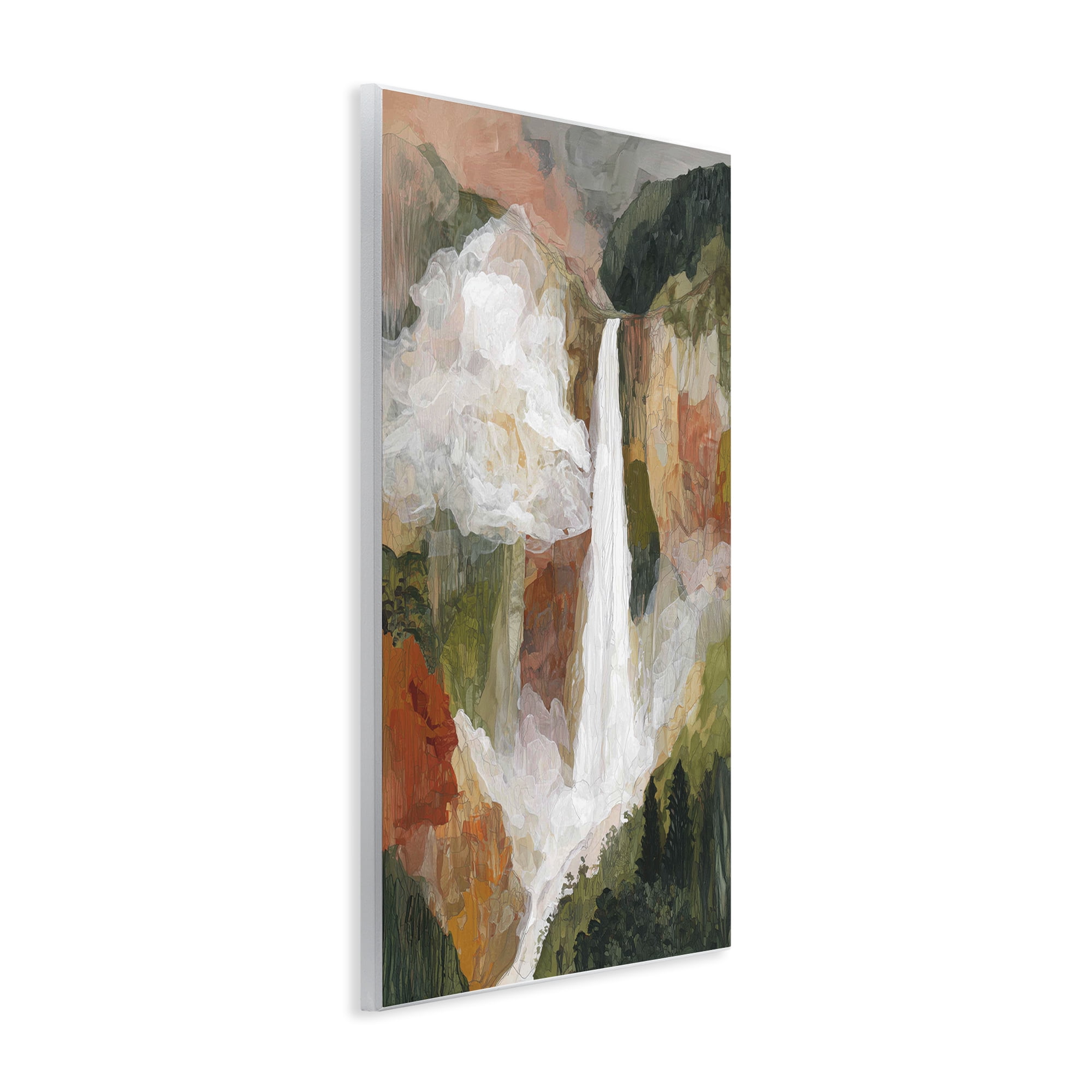 Stupell Industries Mountain Waterfall Landscape Wall Plaque Art, design by Chromatic Storm Studio