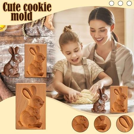 

Mini Pancake Cookie Molds for Baking Craft Baking Bunny Cookie Embossing Tool With Good Decorating Wishes Vacuum Glass