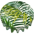 thumbnail image 5 of Tropical Palm Leaf Tablecloth Round 60 Inch Watercolor Palm Frond Tablecloth Waterproof Green Banana Leaf Table Cloth Kitchen Table Cloth Cover for Party Holiday Dinning Tabletop Home Decor, 5 of 6