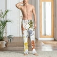 thumbnail image 5 of Vsdgher Cartoon Monkey Print Mens Pajama Pants Sleep & Lounge Pants, PJ Bottoms With elastic waistb and Pockets, 5 of 5
