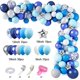 thumbnail image 2 of Navy Blue Balloons Arch Garland Kit, 144Pcs Royal Light Blue Confetti Silver Star Foil Balloons for Blue Boys Birthday Baby Shower Wedding Party Decor, 2 of 4