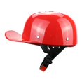 thumbnail image 2 of Medio casco personal de motocicleta de cara abierta para casco de scooter resistente para bicicleta ATV Rojo XL, 2 of 8