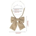 thumbnail image 2 of INSPIRE CHIC Women's Pre-tied Bowties Adjustable Colorful Plaid Tartan Checked Bow Ties for Costume Tan, 2 of 6