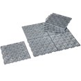 thumbnail image 1 of Baldosas de polipropileno gris para pasarela de la colección Lakeside de 18 x 20 cm, para patio, 10 piezas, 1 of 3