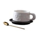 thumbnail image 2 of Taza de cerámica para café, leche, con asa suave para café con leche, té, leche, zumo y té. Blanco, 2 of 9