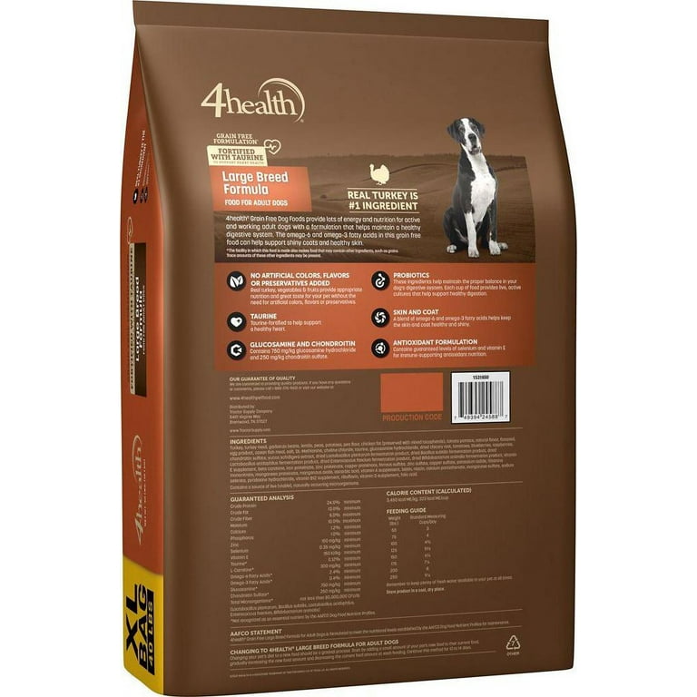 4health Best Large Breed Dog Food With Grain 4health Grain Free