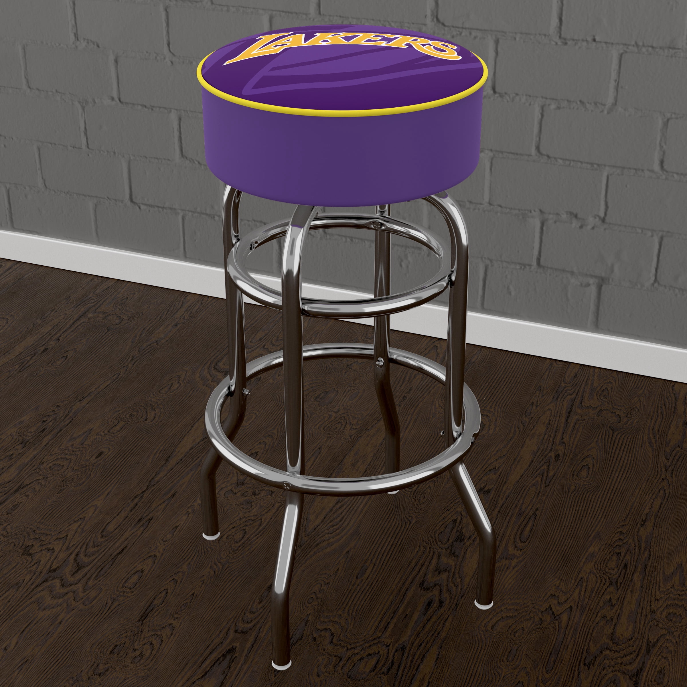 Trademark Gameroom Los Angeles Lakers Fade Bar Stool with Padded Seat