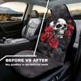 thumbnail image 3 of Uorisanigo Red Skull Rose Car Front Seat Covers Waterproof Car Seat Cover for Front Seat Set of 2 Removable Automotive Accessories Elastic Fabrics Universal Fit Most Cars,SUV, Trucks, 3 of 7