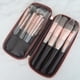 thumbnail image 2 of GOOHOCHY Bolsa de PU para brochas de maquillaje, organizador de herramientas cosméticas, estuche para brochas de maquillaje para mujer (rosa), 2 of 8