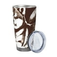 thumbnail image 2 of Daiia Vintage Husky Dog Printed 20oz Insulated Coffee Cup with Straw Topper, Fully Spill Proof Travel Coffee Mug, Stainless Steel Tumbler for Work Home Outdoor Car-Without Straw, 2 of 8