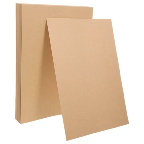 DEEPCRAFF 50pcs Thick Cardboard Sheets for Card Making and Brown Crafting Projects