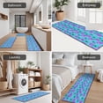 thumbnail image 5 of Daisy Flower Blue Blooms Pattern Kitchen Rugs Sets Of 3,Kitchen Runner Rugs Non Skid Washable,Decorative Kitchen Floor Mats for Kitchen,Sink,Laundry,17"x30"+ 17"x47" + 17"x59", 5 of 6