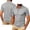 *Gray, variant on VBVC Men's Custom Personalized Quarter Zip Shirt , Short Sleeve Work Team Golf Top For Men, Army Green , S-3XL