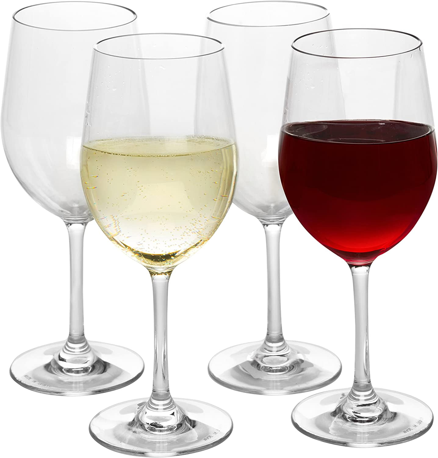 CZUMJJ Wine Glasses set of 12, 12 oz Durable Red White Wine Glasses for  Wedding, Party, Dishwasher Safe