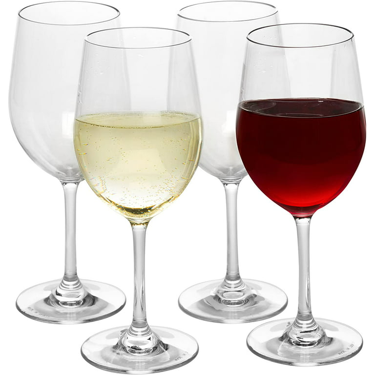 Unbreakable Stemmed Wine Glasses, 12oz- 100% Tritan- Shatterproof