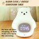 thumbnail image 4 of paquete de luz nocturna de oso, lindo despertador para niños, lámpara de guardería portátil hecha de silicona suave sin BPA, luz nocturna recargable por USB para niños, niñas, niños, bebés, regalos, 4 of 5