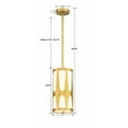 thumbnail image 4 of Crystorama Royston 1 Light Antique Gold Pendant - 7"W x 14"H x 7"D, 4 of 9