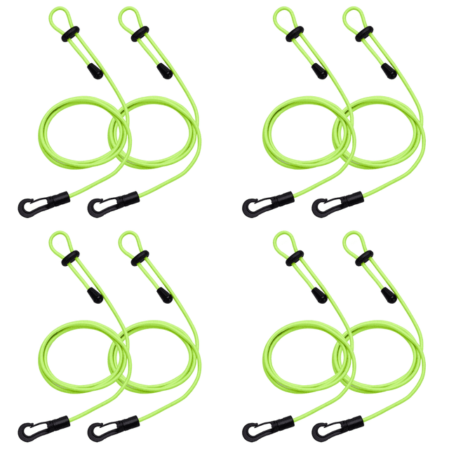 Paddle kayak correa ajustable canoa portátil cadena de seguridad verde 2 piezas