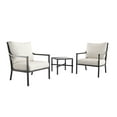 thumbnail image 5 of My Texas House Cambria 4-Piece Outdoor Patio Conversation Set, Black/Cream, 5 of 9