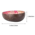 thumbnail image 2 of Pink Synthetic Coconut Shell Bowl for Keys and Decorative Storage in Home Office or Bedroom, 2 of 8