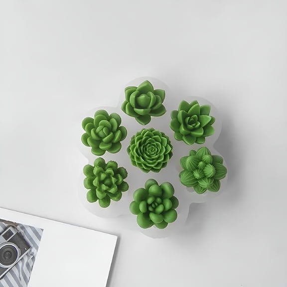 ACDANC Silicone Succulent Plant Mold Crystal Epoxy Resin Home Decoration Crafts Mould